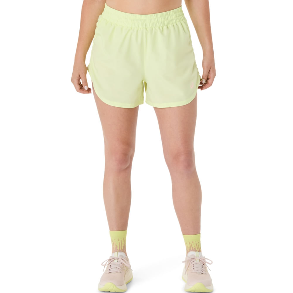 Shorts ASICS Nagino Run Adjustable 4In - Feminino - Amarelo