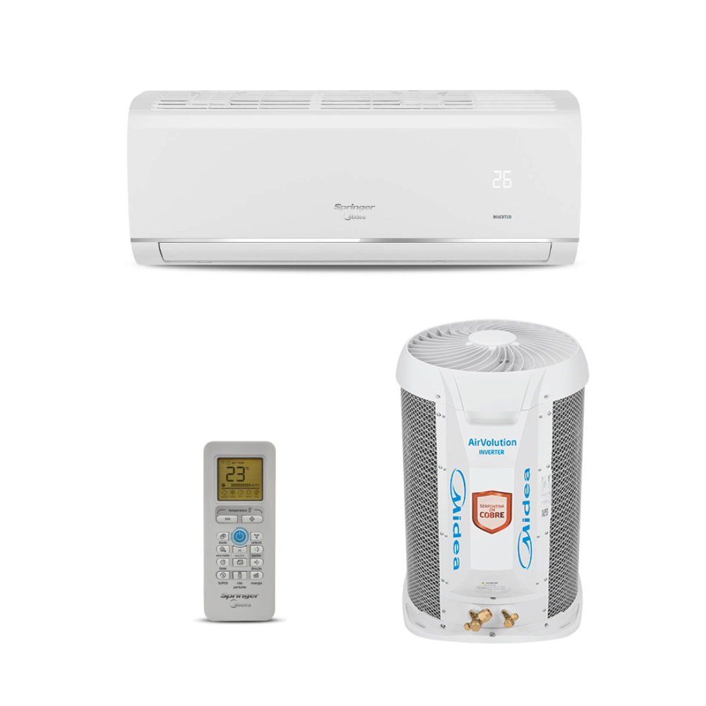Ar Condicionado Split Inverter 12000 BTUs Springer Midea AirVolution Frio 42AFVCG12S5 - 220V Ar Condicionado Split Inverter 12000 BTUs Springer Midea AirVolution Frio 42AFVCG12S5 - 220V