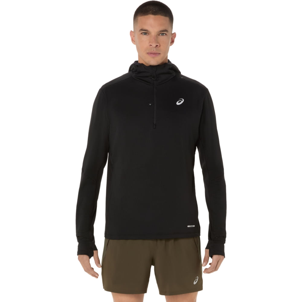 Blusão ASICS Road Winter Hoodie - Masculino - Preto Blusão ASICS Road Winter Hoodie - Masculino - Preto