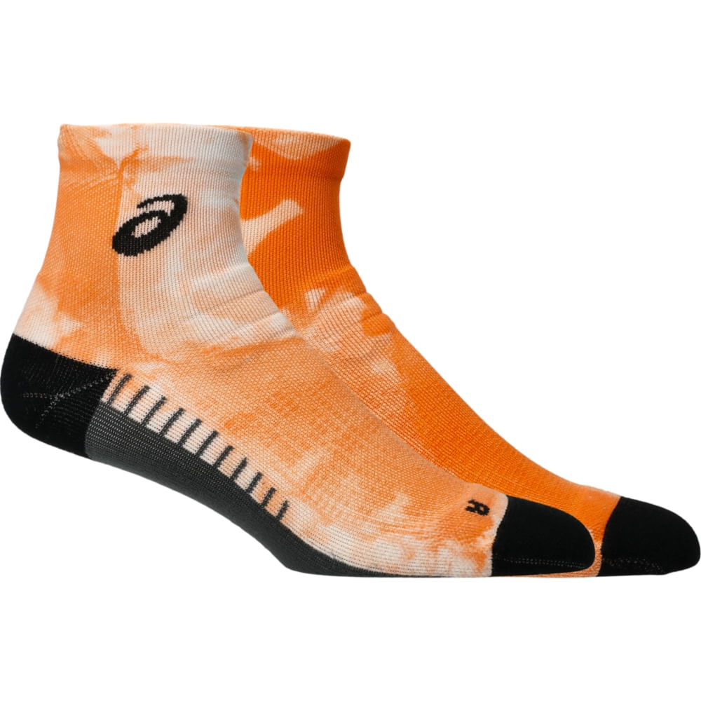 PERFORMANCE RUN QUARTER SOCK - Branco/Laranja PERFORMANCE RUN QUARTER SOCK - Branco/Laranja