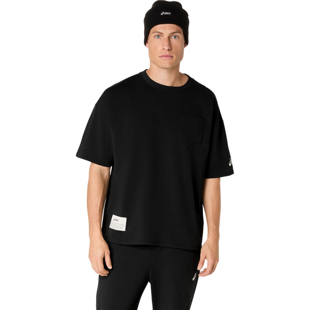 Camiseta ASICS Heavy Weight Relaxed Pocket - Masculino - PERFORMANCE BLACK Camiseta ASICS Heavy Weight Relaxed Pocket - Masculino - PERFORMANCE BLACK