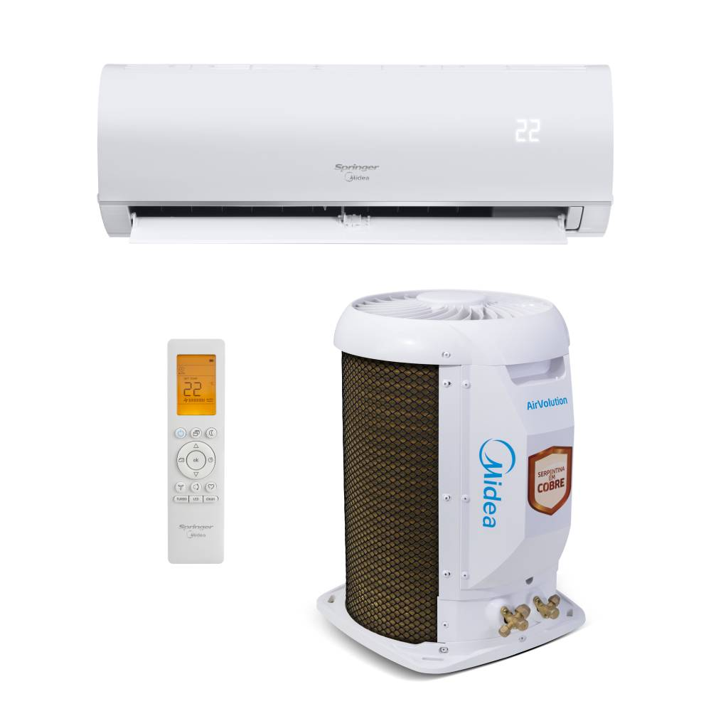 Ar Condicionado Split Inverter 22000 BTUs Springer Midea AirVolution Connect Frio 42AFVCI22S5 - 220V Ar Condicionado Split Inverter 22000 BTUs Springer Midea AirVolution Connect Frio 42AFVCI22S5 - 220V