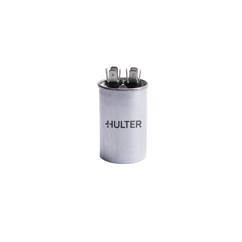 Capacitor Duplo 60+7,5 MFD Terminal de Metal Hulter - 440V Capacitor Duplo 60+7,5 MFD Terminal de Metal Hulter - 440V