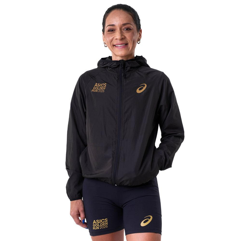 Jaqueta ASICS Golden Run - Feminino - Preto Jaqueta ASICS Golden Run - Feminino - Preto