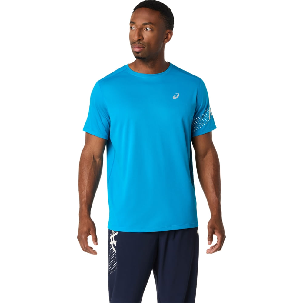 Camiseta Icon Ss Top - Azul/Creme Camiseta Icon Ss Top - Azul/Creme