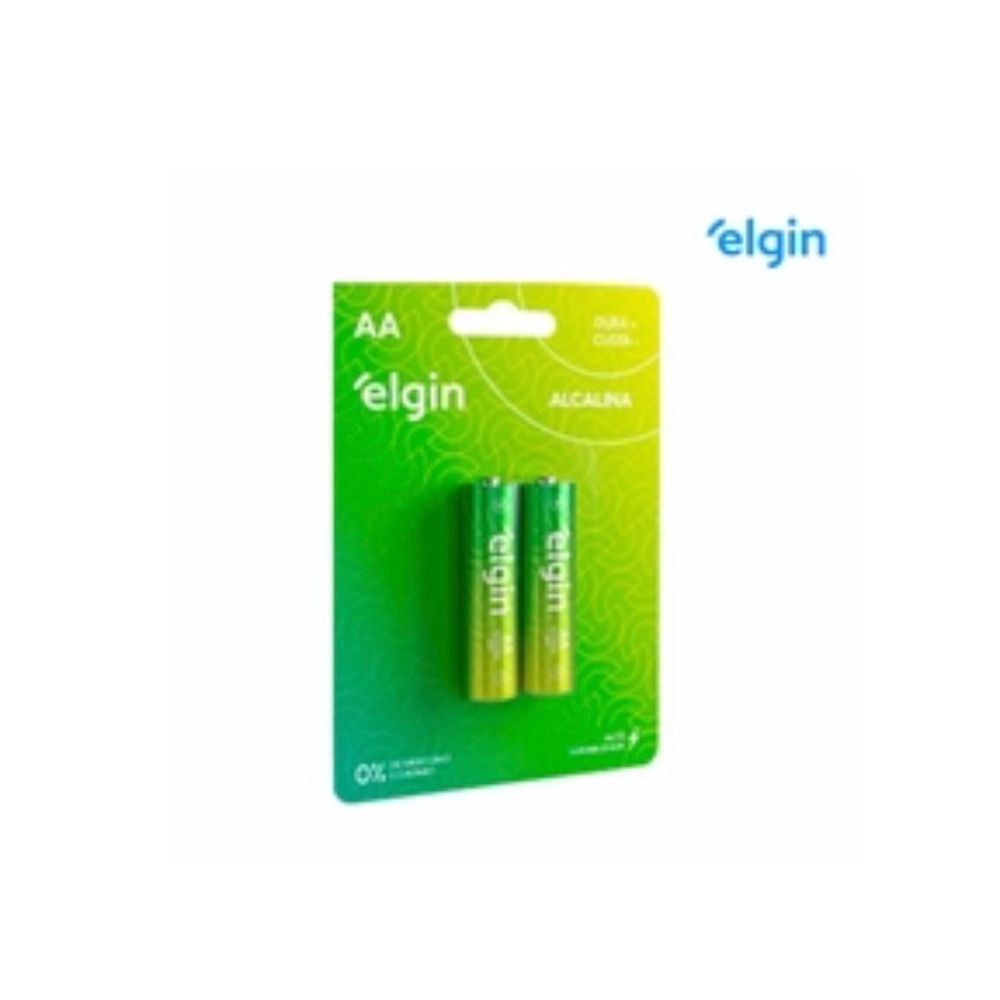 Pilha Elgin Alcalina AA 1,5V Blister 2 Unidades Pilha Elgin Alcalina AA 1,5V Blister 2 Unidades