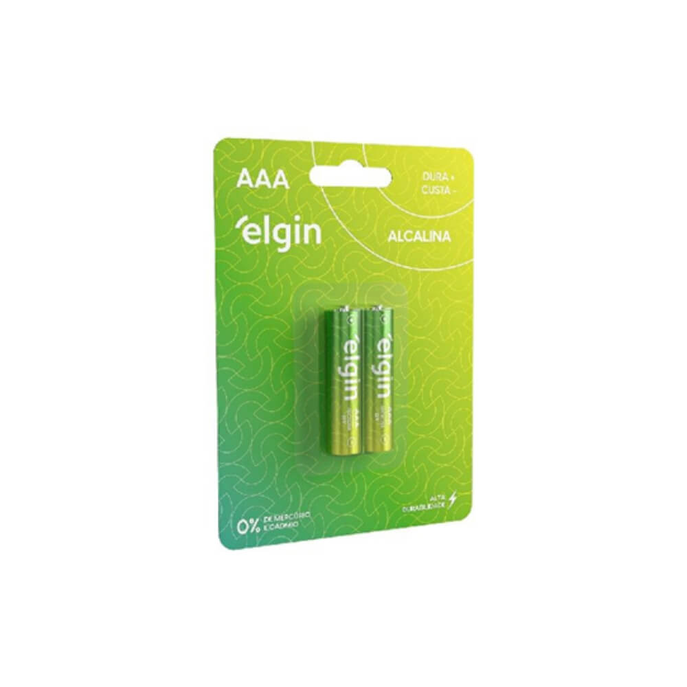 Pilha Elgin Alcalina AAA 1,5V Blister 2 Unidades Pilha Elgin Alcalina AAA 1,5V Blister 2 Unidades
