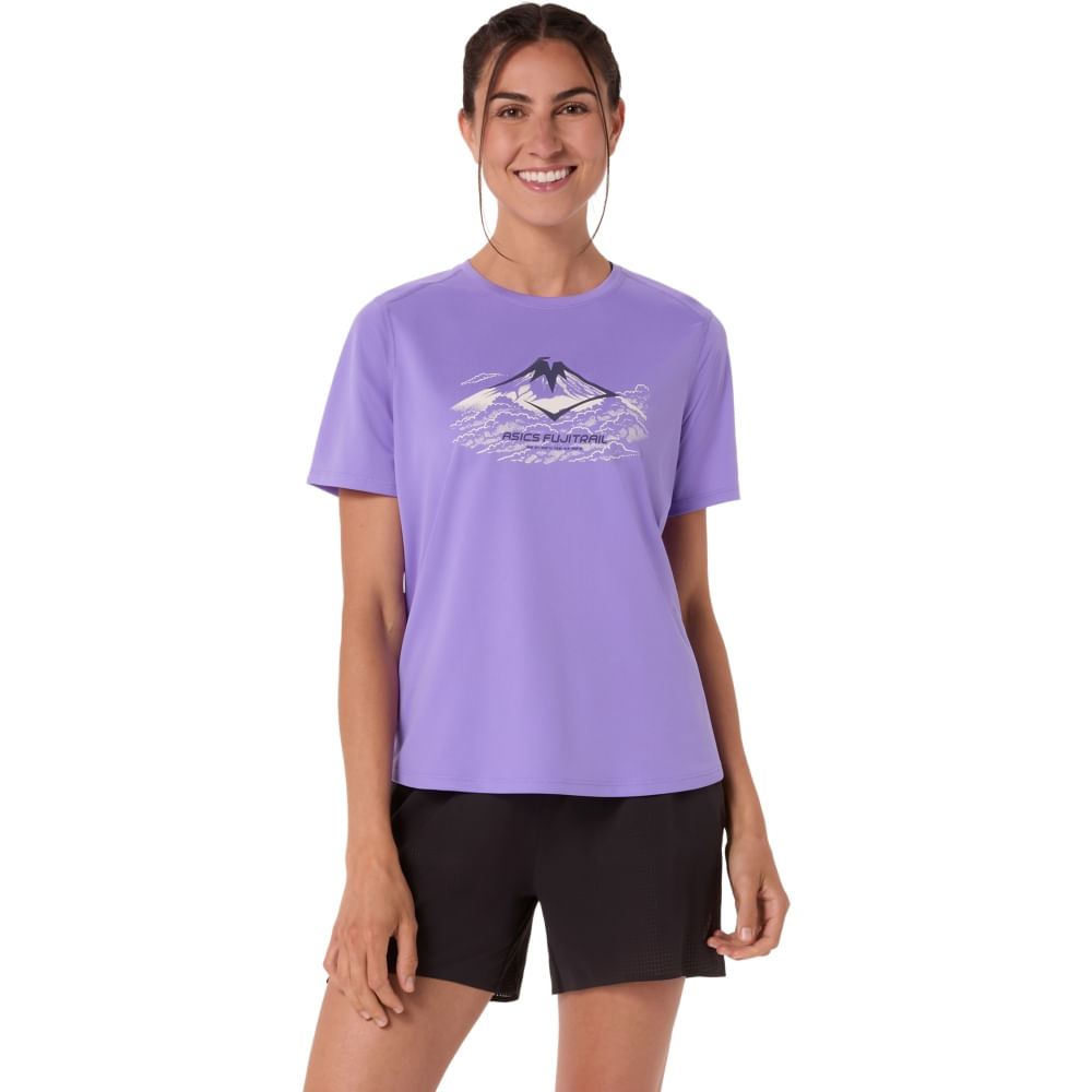 Camiseta Fujitrail Logo Ss - Roxo