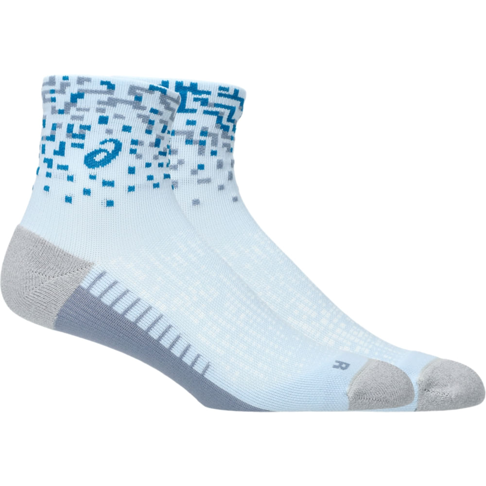Meia ASICS Performance Run - Unissex - Azul/Cinza