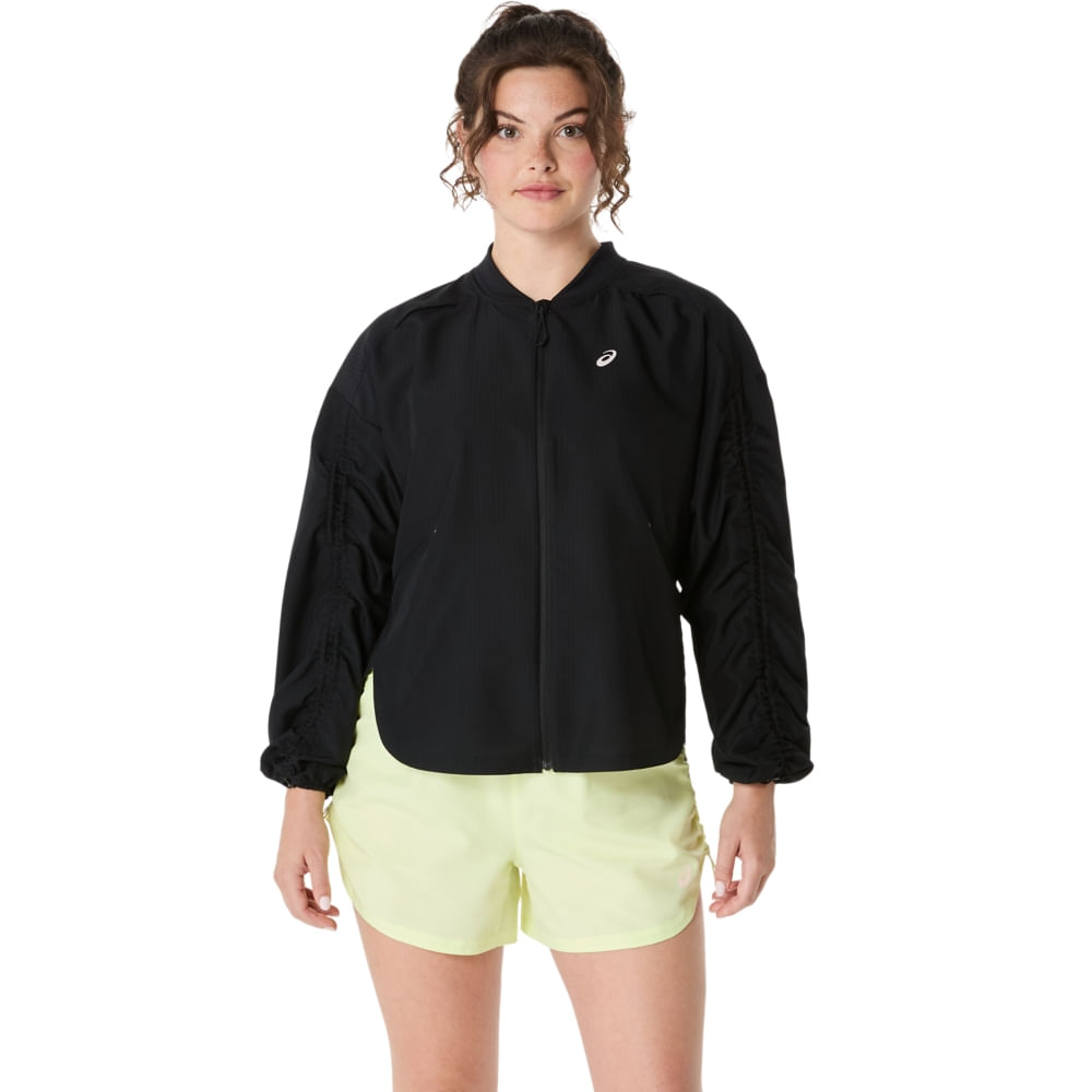 Jaqueta ASICS Nagino Run Adjustable - Feminino - Preto Jaqueta ASICS Nagino Run Adjustable - Feminino - Preto