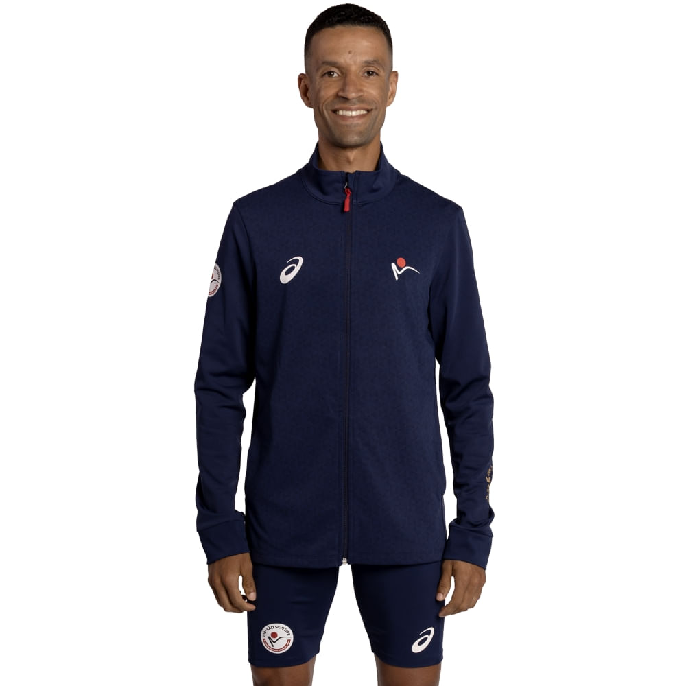 Jaqueta Pódio São Silvestre - Masculino - Azul Jaqueta Pódio São Silvestre - Masculino - Azul