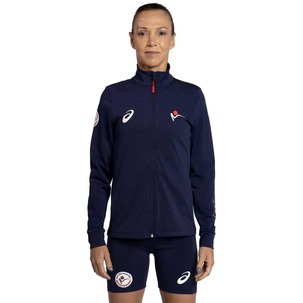 Jaqueta Pódio São Silvestre - Feminino - Azul Jaqueta Pódio São Silvestre - Feminino - Azul