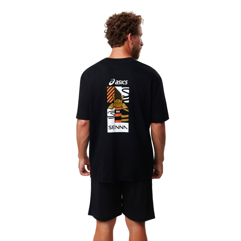 Camiseta Graphic Senna Samurai - Unissex - Preto Camiseta Graphic Senna Samurai - Unissex - Preto