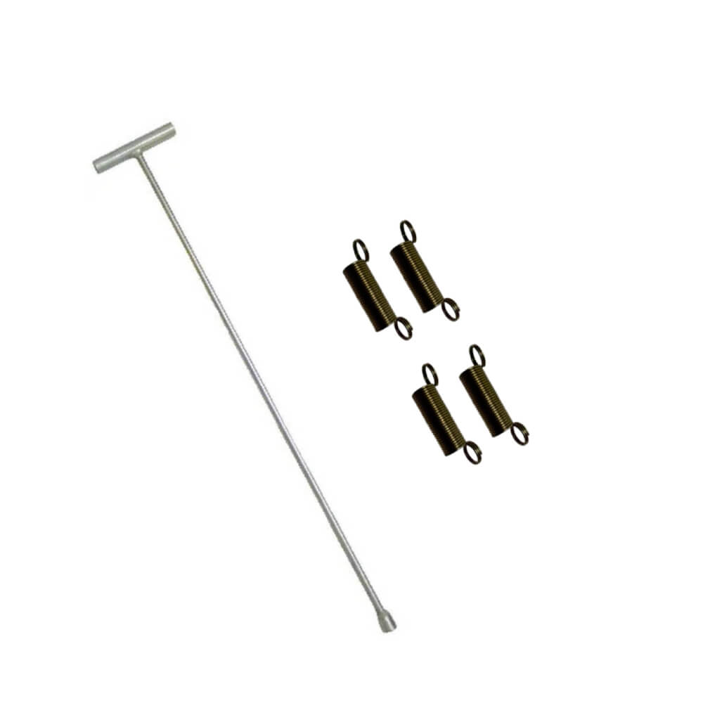 Kit Chave T Canhão 10mm Longa Agitador 62cm + 4 Molas Electrolux LM06/08