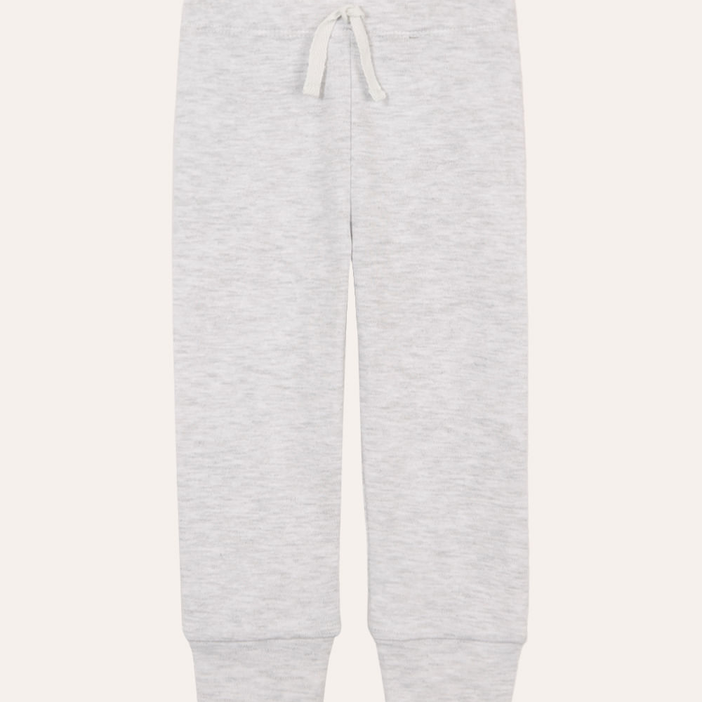 Calça infantil básica de algodão cinza Calça infantil básica de algodão cinza