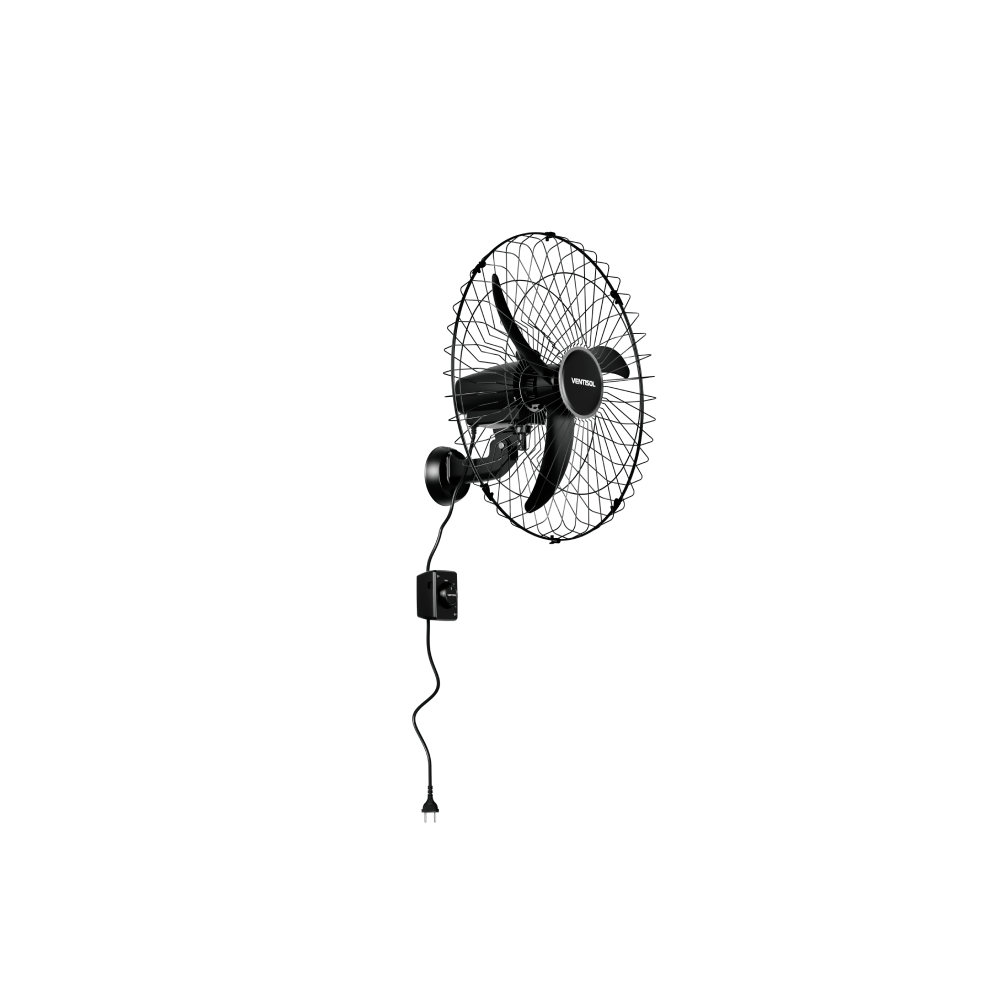 Ventilador de Parede Ventisol 60cm Preto CH HH - Bivolt Ventilador de Parede Ventisol 60cm Preto CH HH - Bivolt