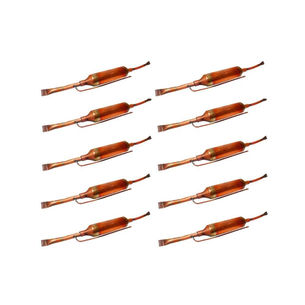 Kit 10 Unidades Filtro Secador 1 pol Molecular 10g com Apêndice/com Ponteira Hulter 100mm 1/4x1/16 Kit 10 Unidades Filtro Secador 1 pol Molecular 10g com Apêndice/com Ponteira Hulter 100mm 1/4x1/16
