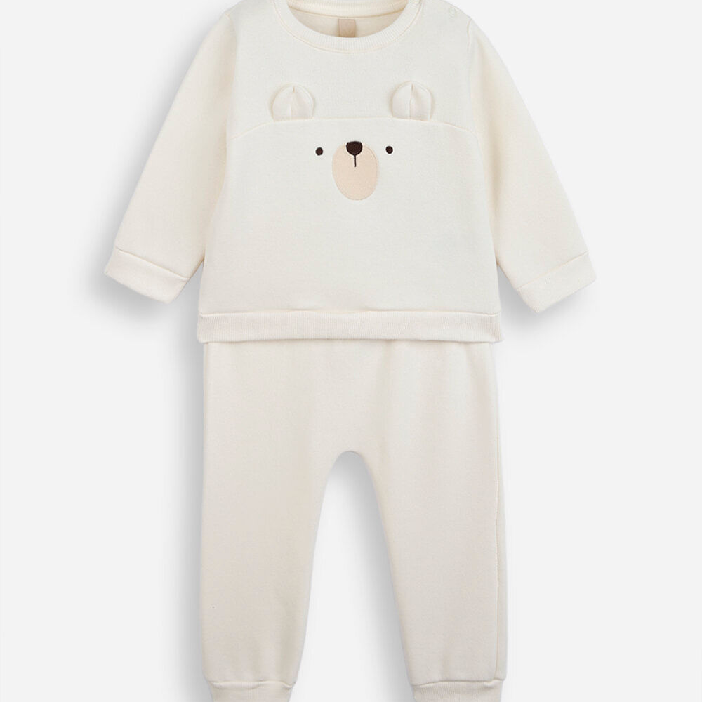 Conjunto infantil de moletom bordado off white Conjunto infantil de moletom bordado off white