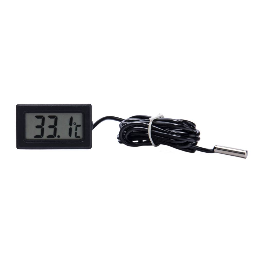 Termômetro Digital Retangular Dugold -50+50 Sensor Ntc 1,5Mt Preto DG010P Termômetro Digital Retangular Dugold -50+50 Sensor Ntc 1,5Mt Preto DG010P