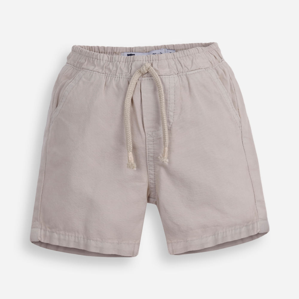 Bermuda infantil sarja stone bege Bermuda infantil sarja stone bege
