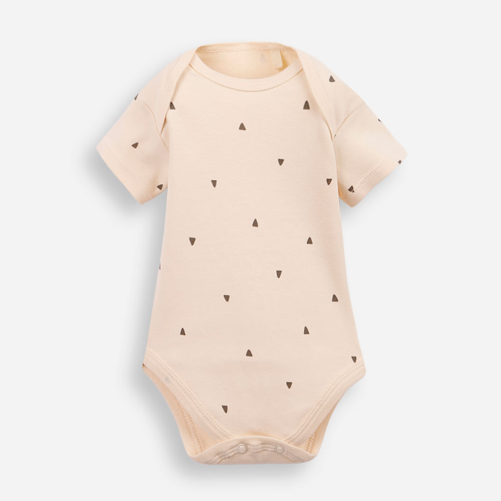 Body baby triângulo de algodão bege Body baby triângulo de algodão bege