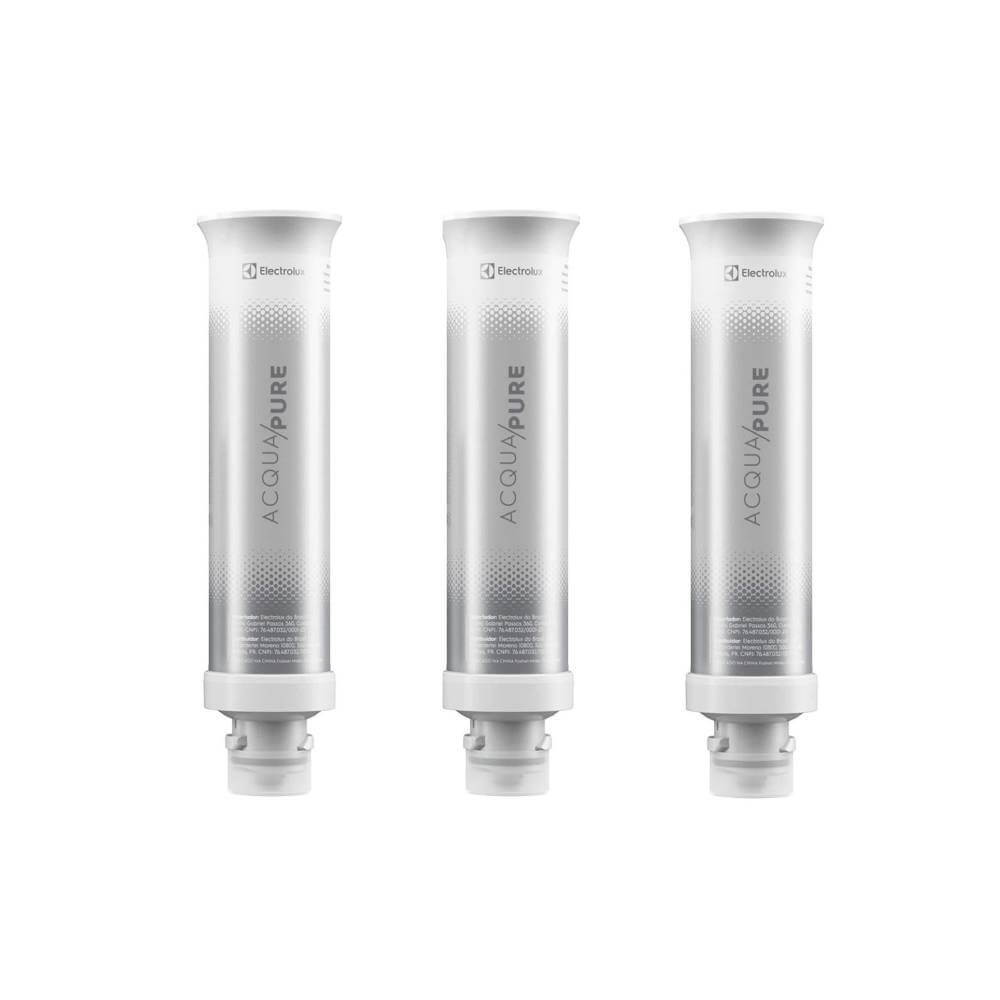 Kit 3 Refil De Água Acqua Pure para Purificador Electrolux PE15, PE12A, PE12B, PE12G e PE12V Kit 3 Refil De Água Acqua Pure para Purificador Electrolux PE15, PE12A, PE12B, PE12G e PE12V