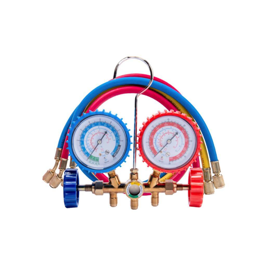 Manifold R22/R404/R407/R507 C/ Visor e JG Mang 0,90m Dugold DG5MF-COMF Manifold R22/R404/R407/R507 C/ Visor e JG Mang 0,90m Dugold DG5MF-COMF
