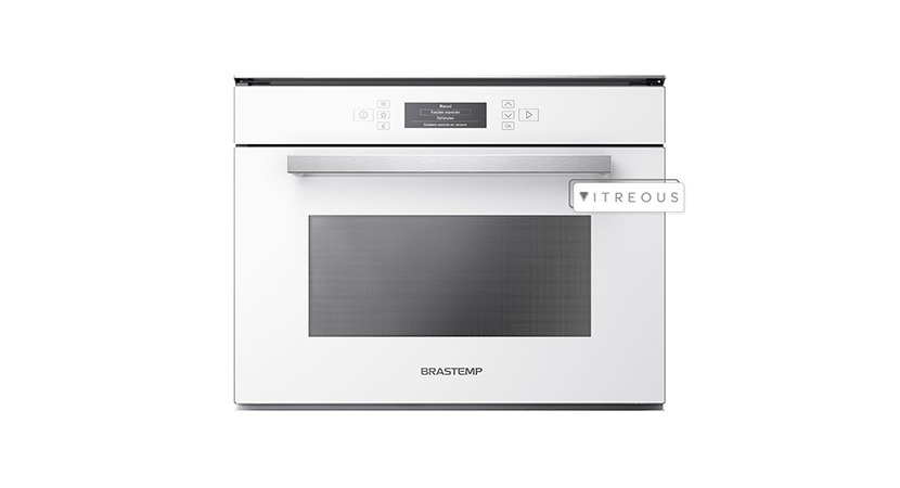 Micro-ondas Brastemp 40 Litros com Grill Vitreous GMT40 Branco - 220V Micro-ondas Brastemp 40 Litros com Grill Vitreous GMT40 Branco - 220V
