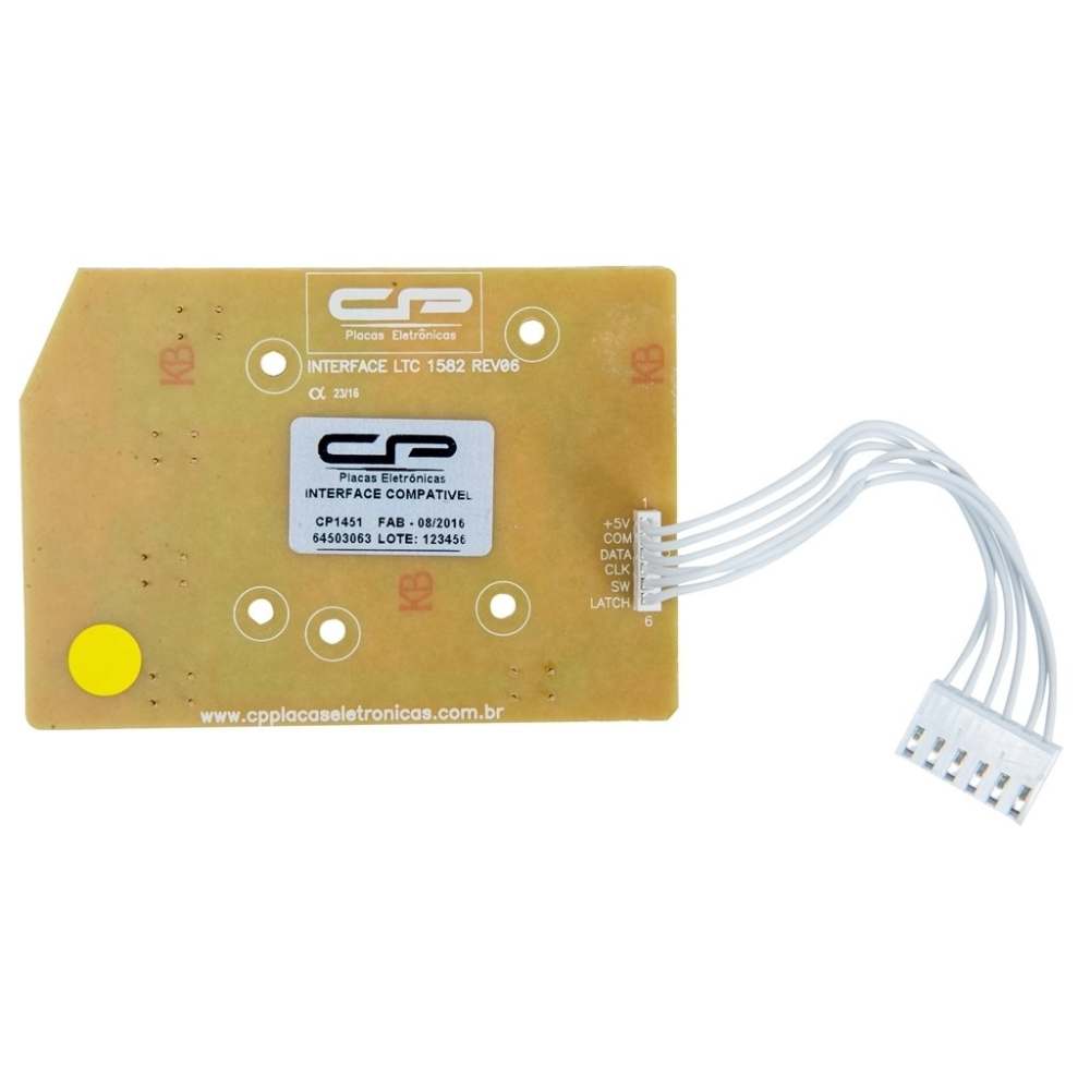 Placa Interface para Electrolux LTD09/13/15 LT12B/15F CP 64503063 - Bivolt Placa Interface para Electrolux LTD09/13/15 LT12B/15F CP 64503063 - Bivolt