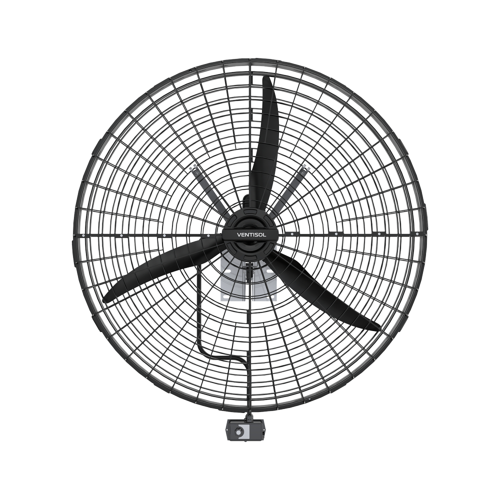 Ventilador de Parede 1M Ventisol VP1M2 Preto - 220V Ventilador de Parede 1M Ventisol VP1M2 Preto - 220V
