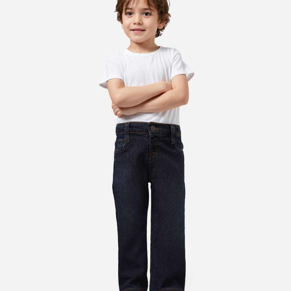 Calça jeans slim infantil azul Calça jeans slim infantil azul