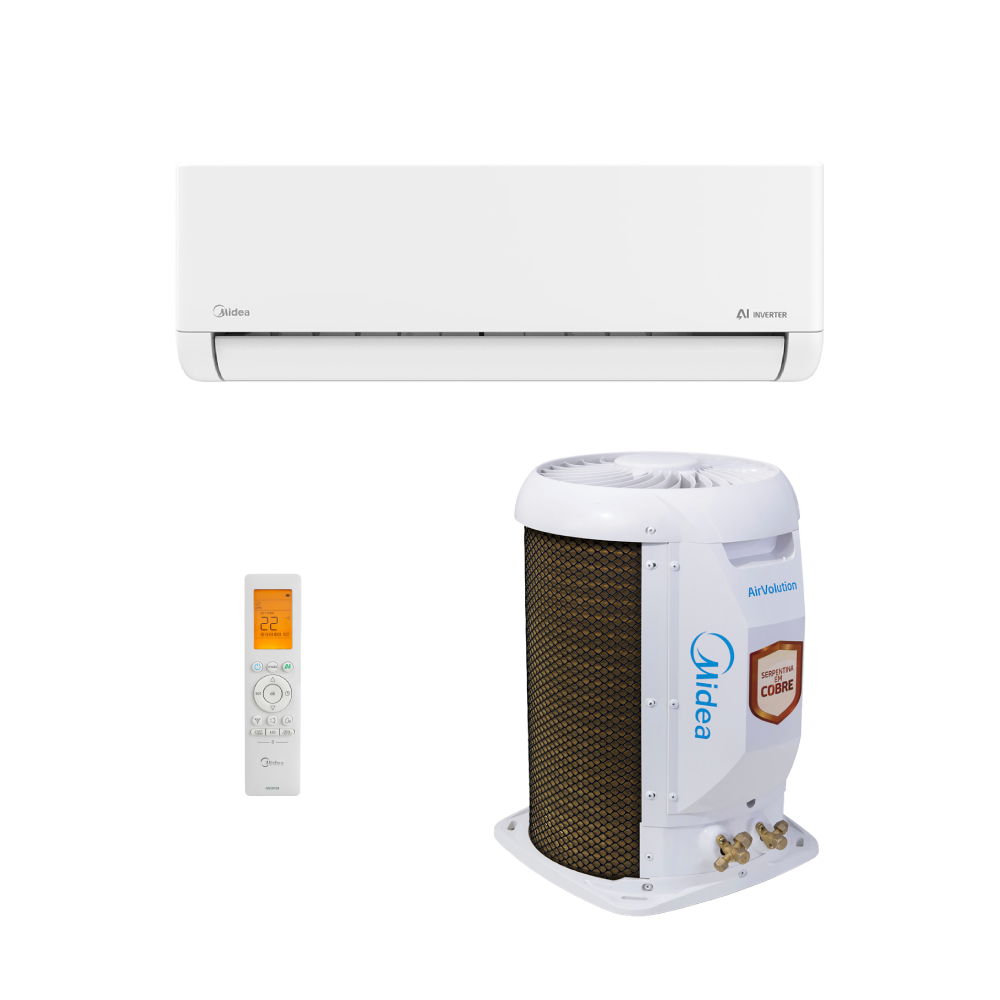 Ar Condicionado Split Inverter 12000 BTUs Midea AI Airvolution Frio 42EFVCA12M5 - 220V Ar Condicionado Split Inverter 12000 BTUs Midea AI Airvolution Frio 42EFVCA12M5 - 220V