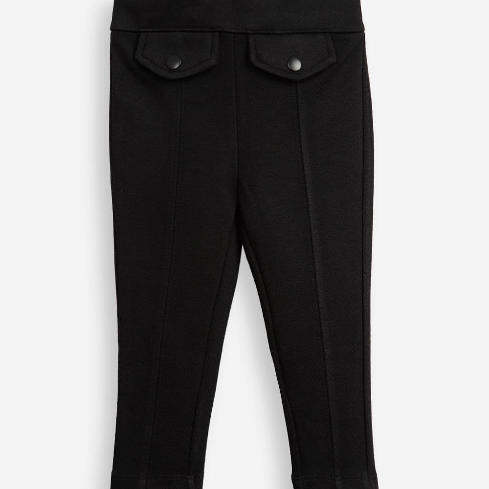 Calça legging infantil montaria preta Calça legging infantil montaria preta