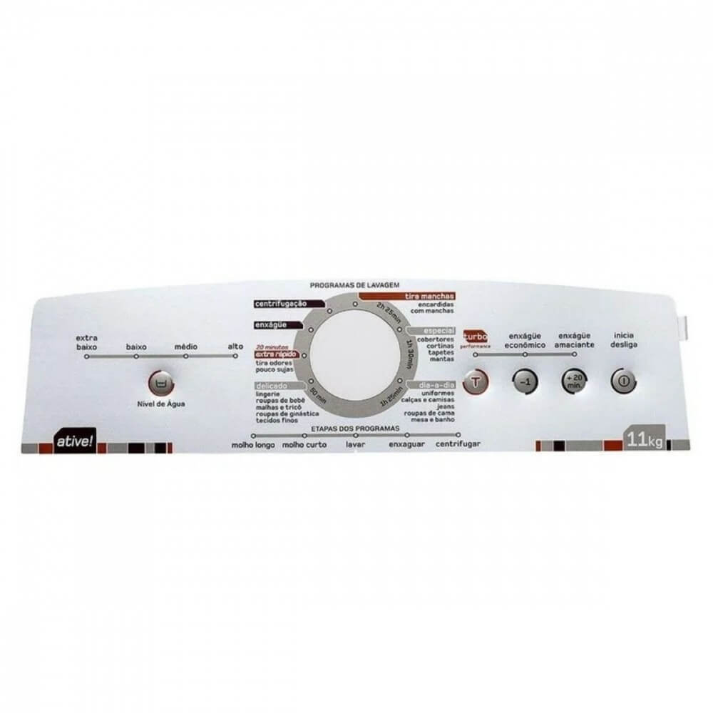 Painel Decorativo para Lavadora Brastemp 326064461 Painel Decorativo para Lavadora Brastemp 326064461