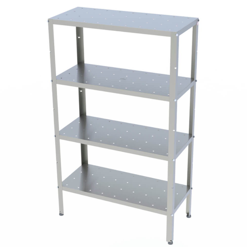 Estante Progás Para Câmara Fria Com 4 Prateleiras 240kg Inox PREST-004INOX Estante Progás Para Câmara Fria Com 4 Prateleiras 240kg Inox PREST-004INOX