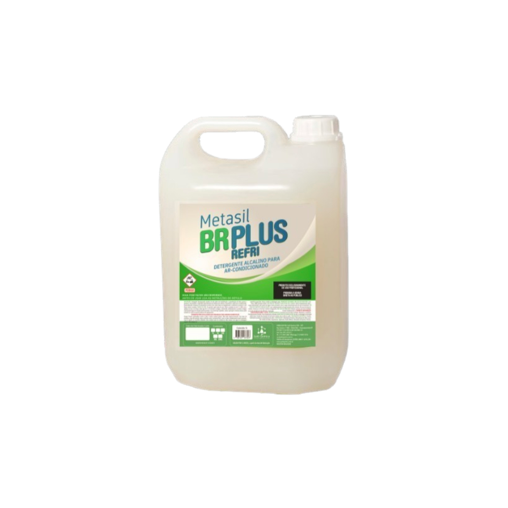Detergente Desincrustante Alcalino BR Plus Refri Desengordurante 5 Litros