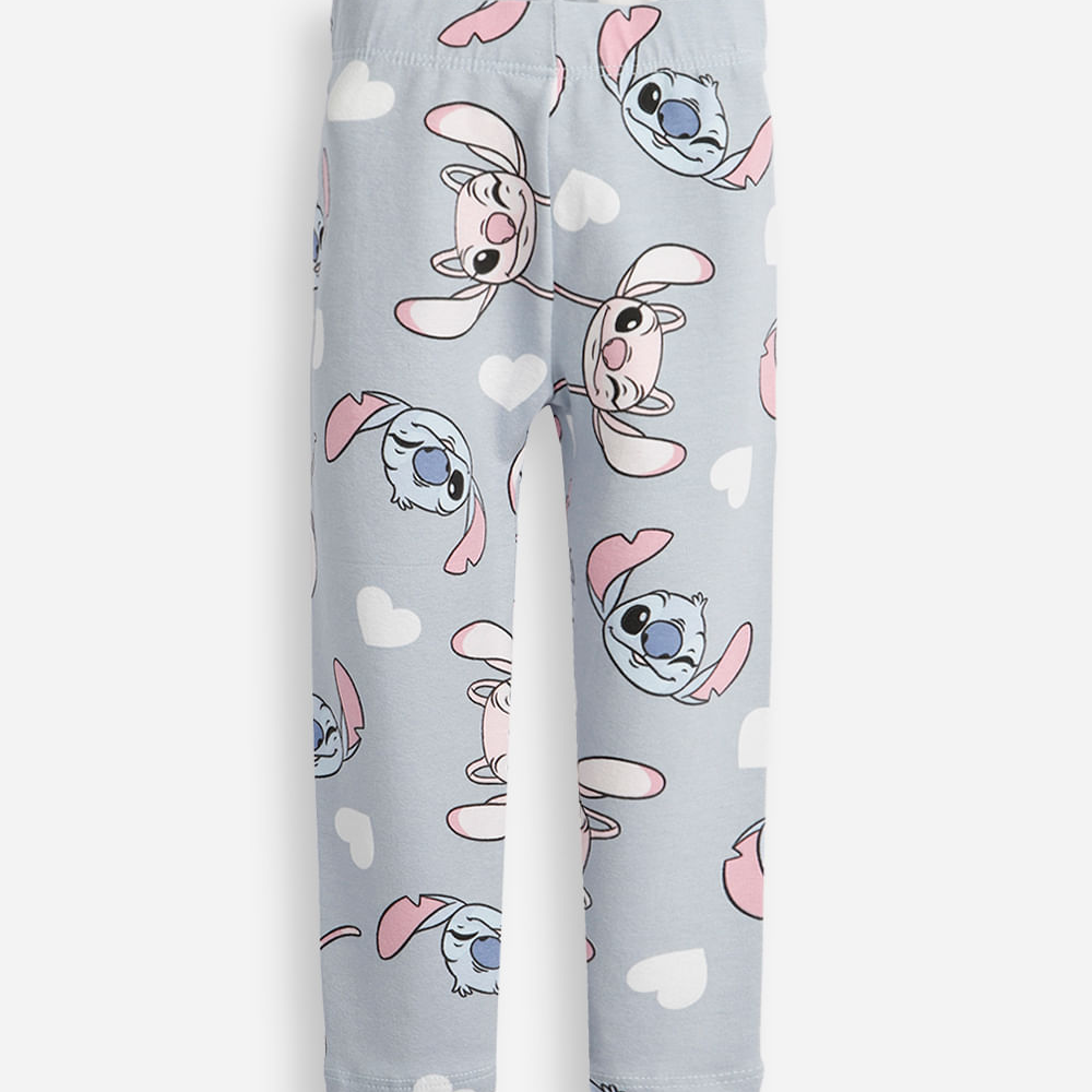 Calça legging infantil stitch e angel azul Calça legging infantil stitch e angel azul