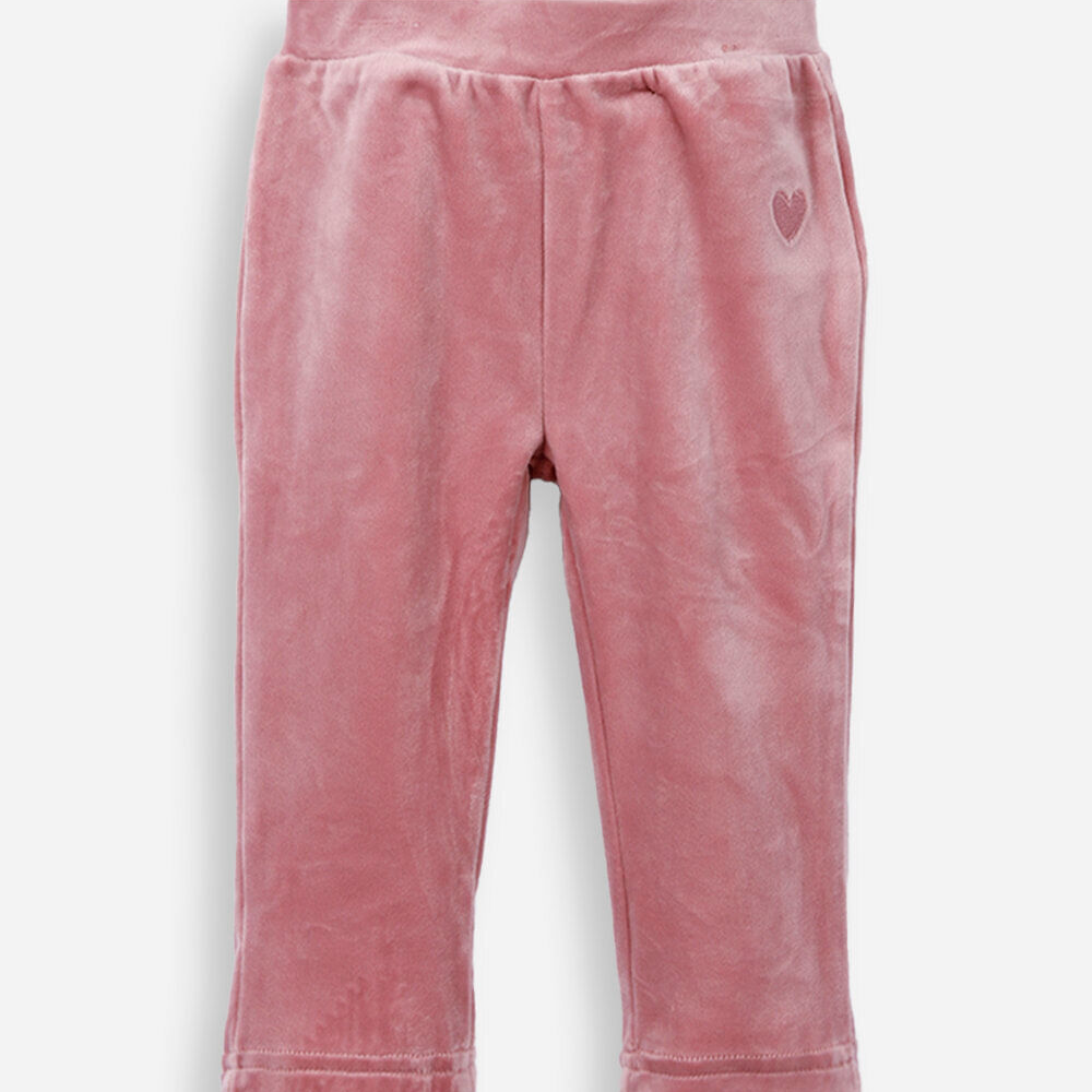 Calça baby plush lisa coração rosa Calça baby plush lisa coração rosa