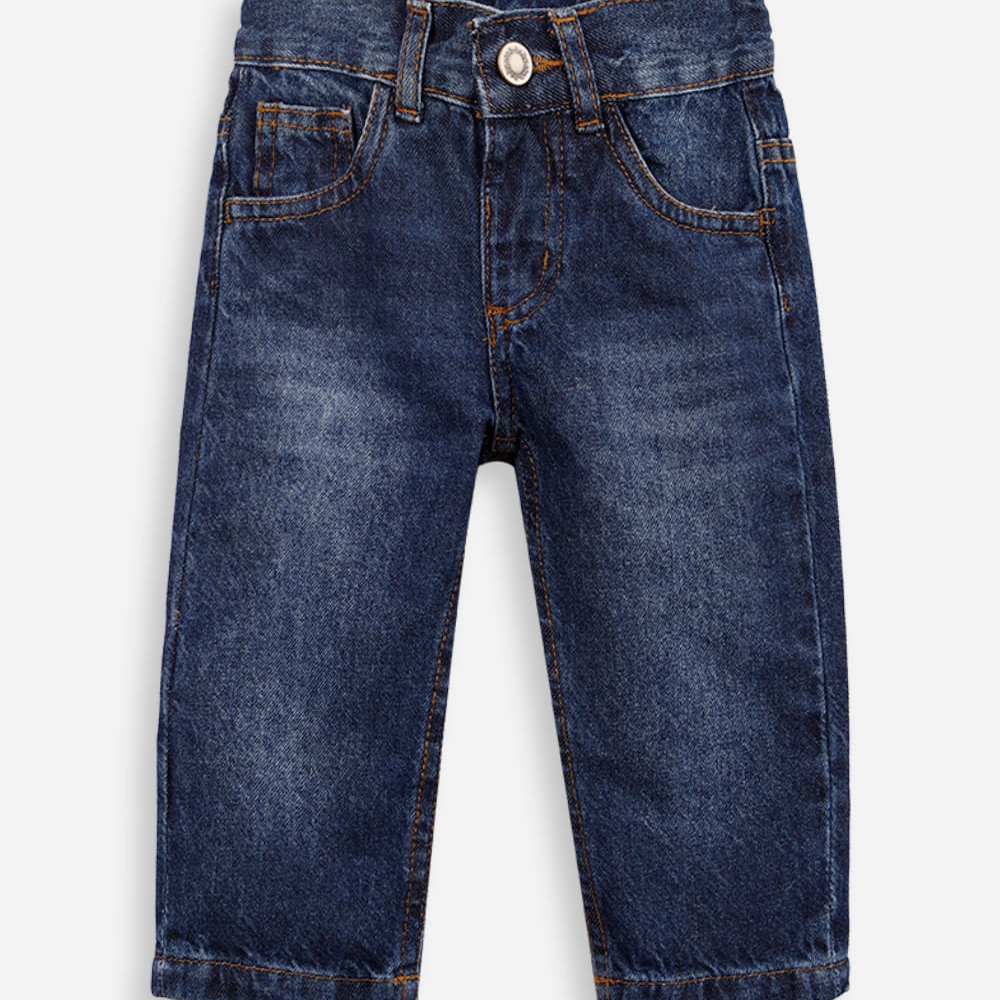 Calça infantil jeans ballon azul
