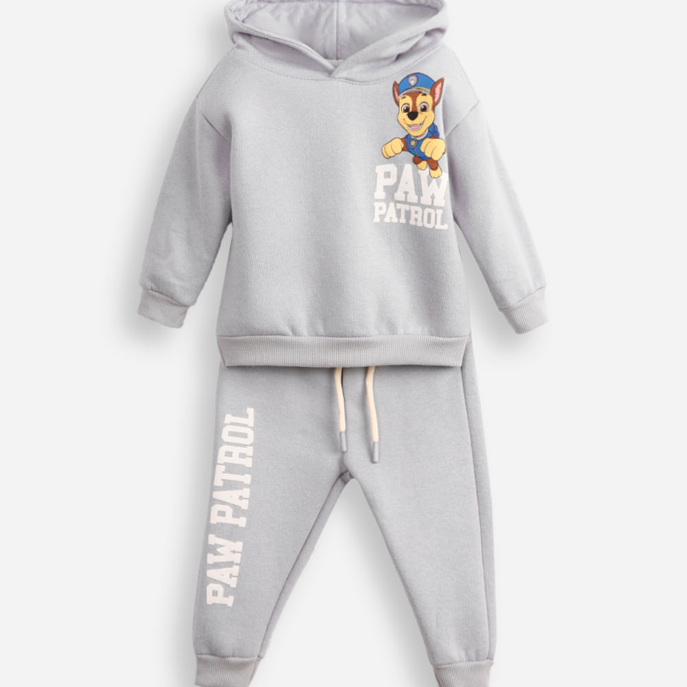 Conjunto infantil de moletom felpado patrulha canina azul Conjunto infantil de moletom felpado patrulha canina azul