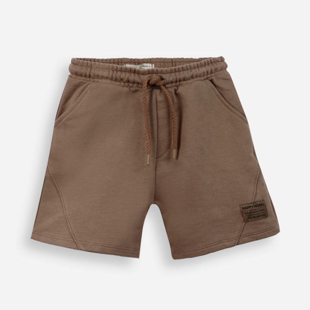 Short infantil com recortes marrom Short infantil com recortes marrom