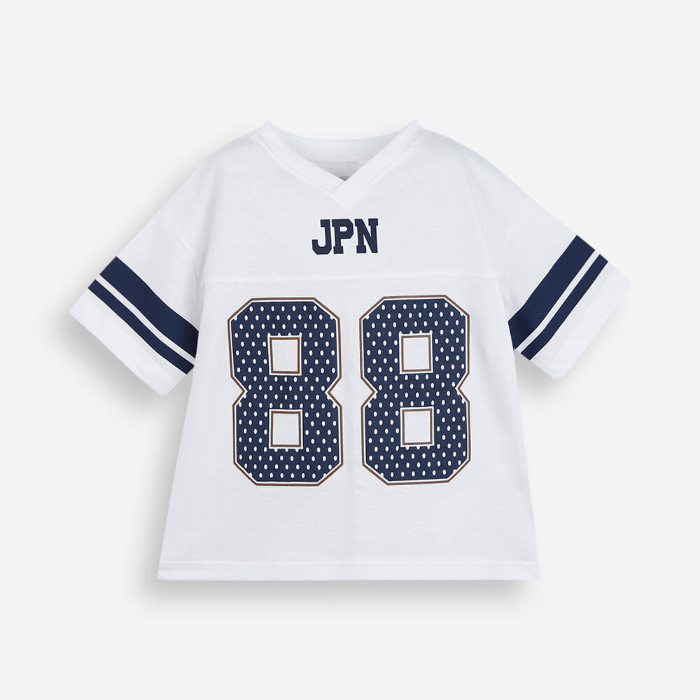 Camiseta infantil futebol americano off white Camiseta infantil futebol americano off white