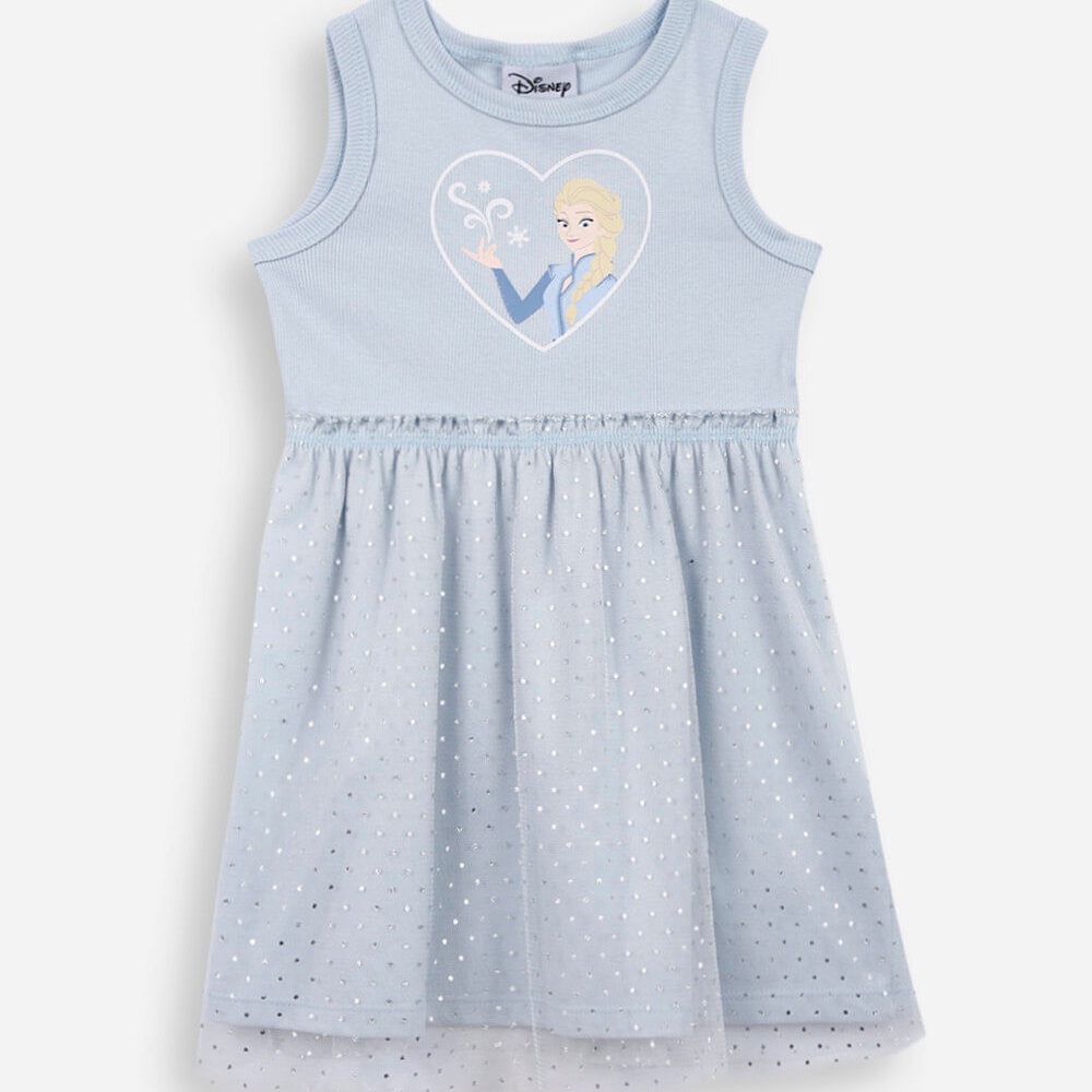 Vestido infantil tule frozen azul Vestido infantil tule frozen azul