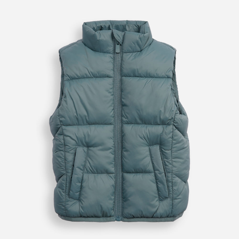 Colete puffer infantil azul Colete puffer infantil azul