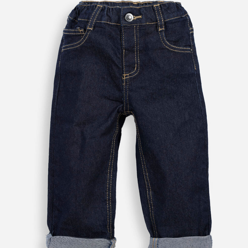 Calça baggy infantil jeans azul Calça baggy infantil jeans azul