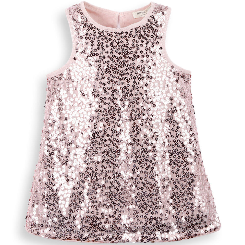 Vestido infantil paetê flores rosa Vestido infantil paetê flores rosa