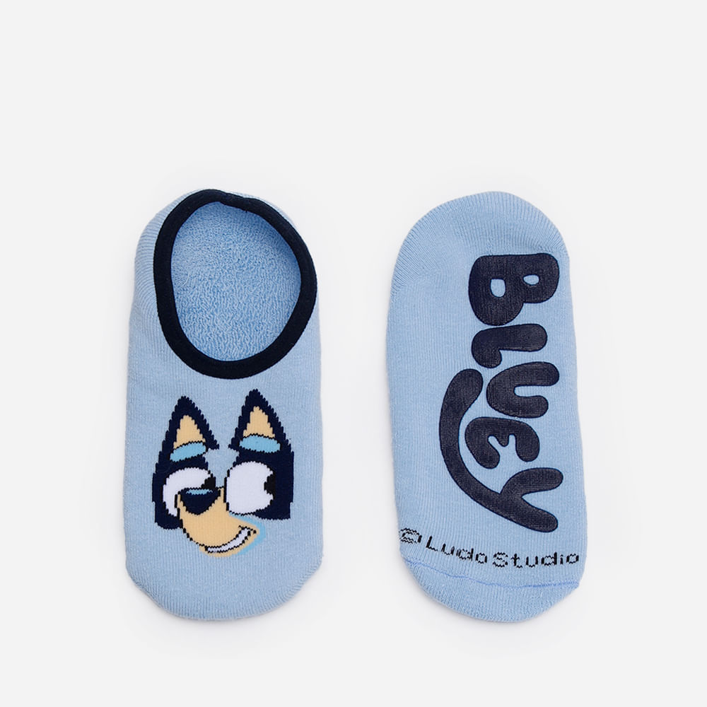 Meia sapatilha infantil bluey azul