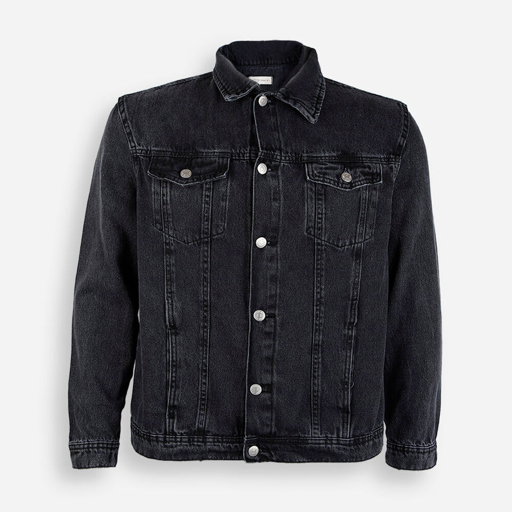 Jaqueta juvenil jeans preta
