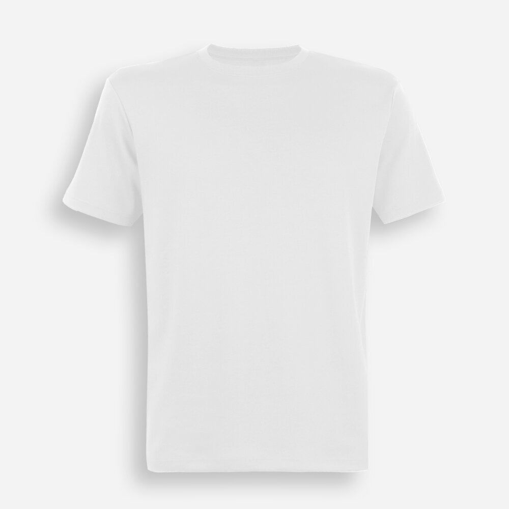 Camiseta juvenil de algodão peruano interlock off white Camiseta juvenil de algodão peruano interlock off white