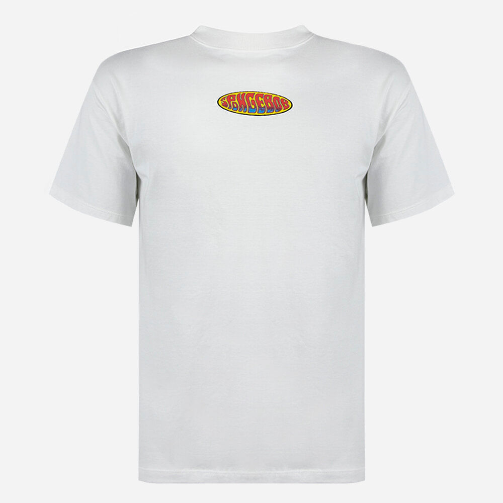 Camiseta juvenil estampa frente costas bob esponja off white Camiseta juvenil estampa frente costas bob esponja off white